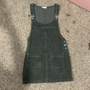 Alterd state green denim romper